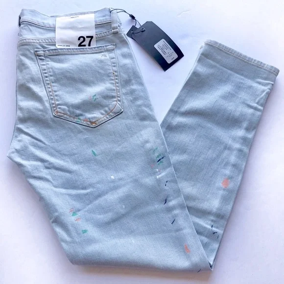 rag&bone NWT Dre Paint Splatter Skinny Jeans - Picture 4 of 8